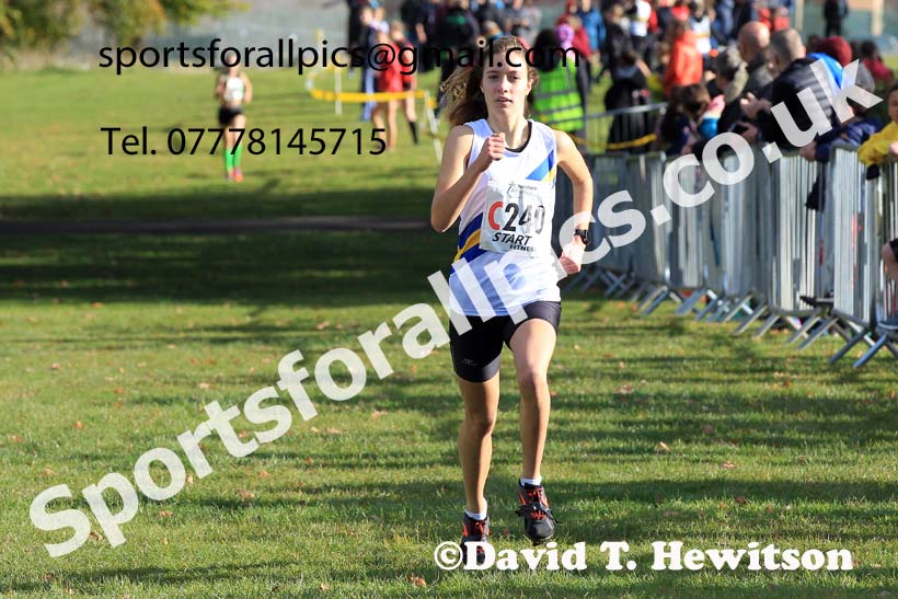SWomens under-17s 2022 Northern Cross Country Relays, Graves Park, Sheffield. Photo: David T. Hewitson/Sports for All Pics
